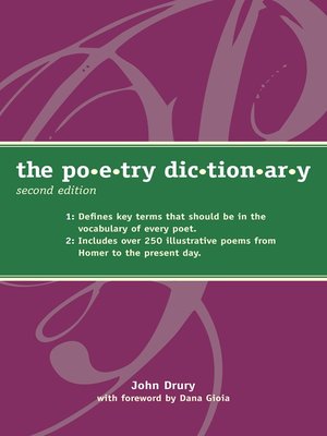 cover image of Poetry Dictionary